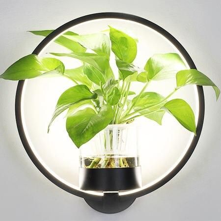 Minimalist Nordic LED Plant Wall Lamp