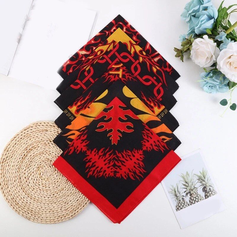 21" Unisex Flame Bandana