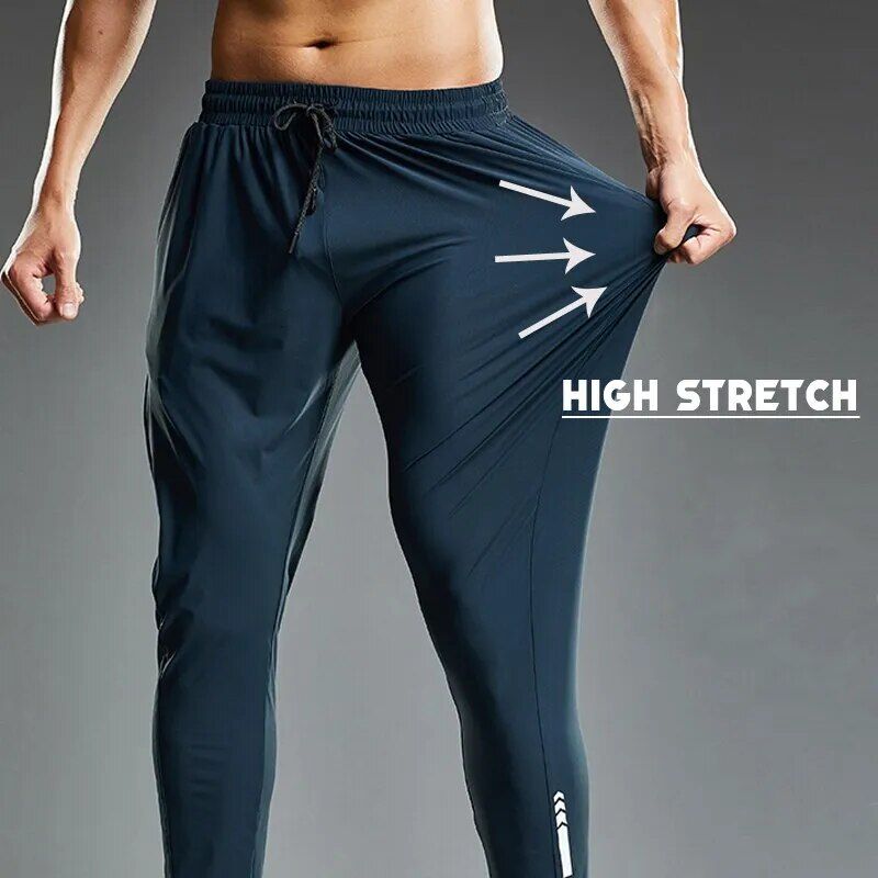 Men's Performance Elastic Running Pants: Sweat-Wicking, Versatile Joggers