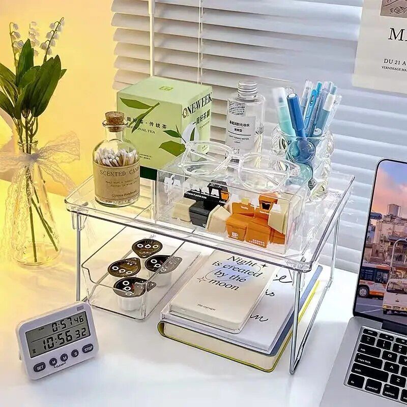 Clear Foldable Desk Organizer