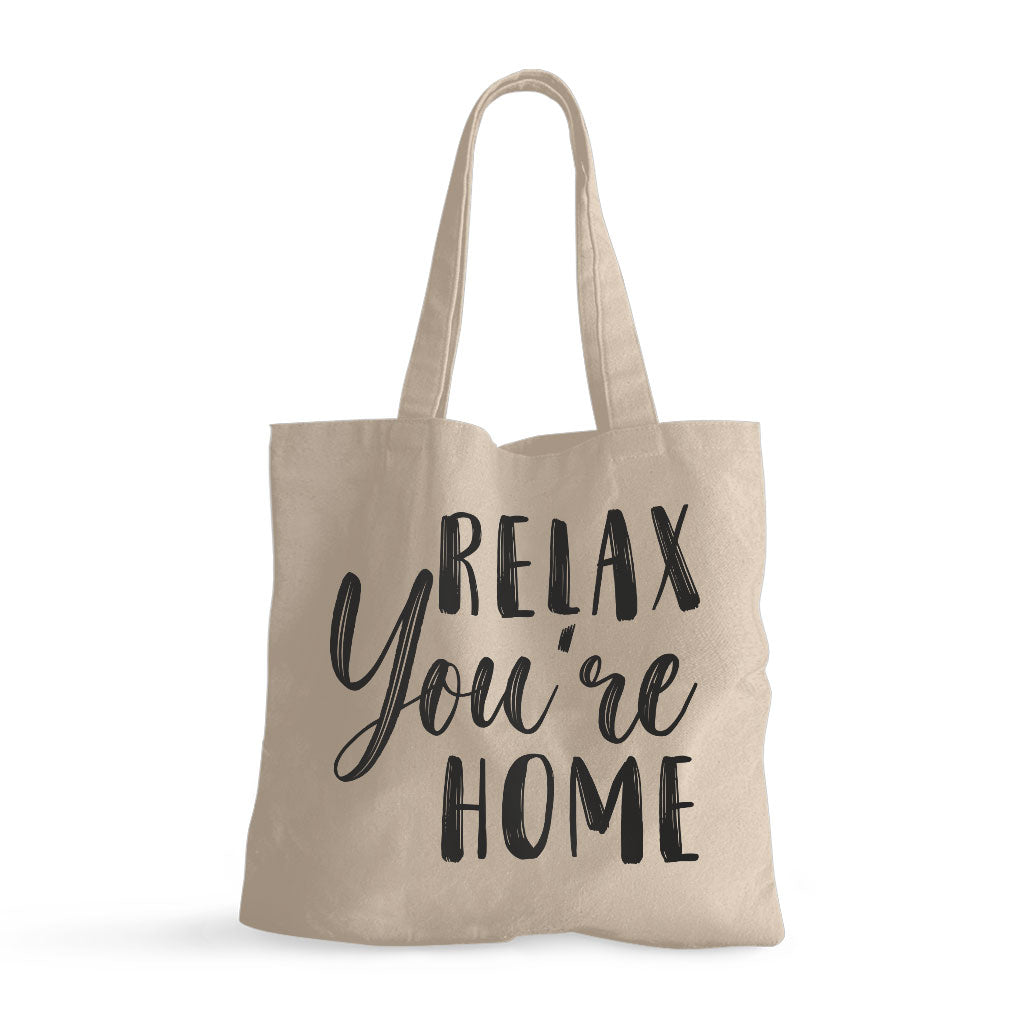 Relax Small Tote Bag - Best Design Shopping Bag - Printed Tote Bag