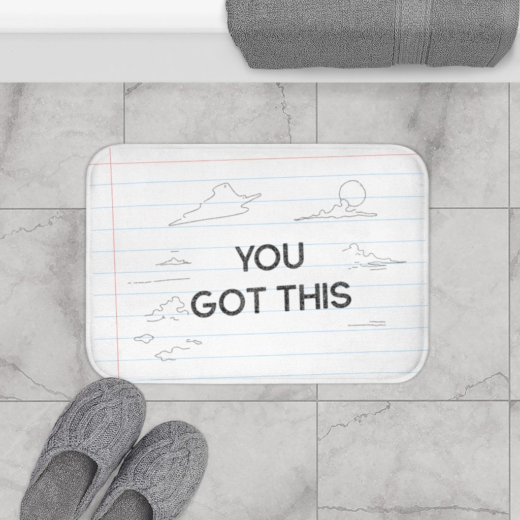 You Got This Pencil Font Bath Mat