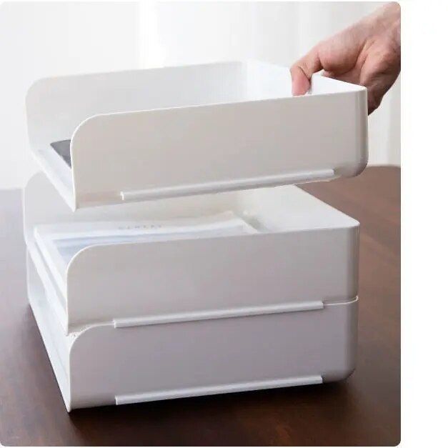 Efficient A4 Desktop File Tray Organizer