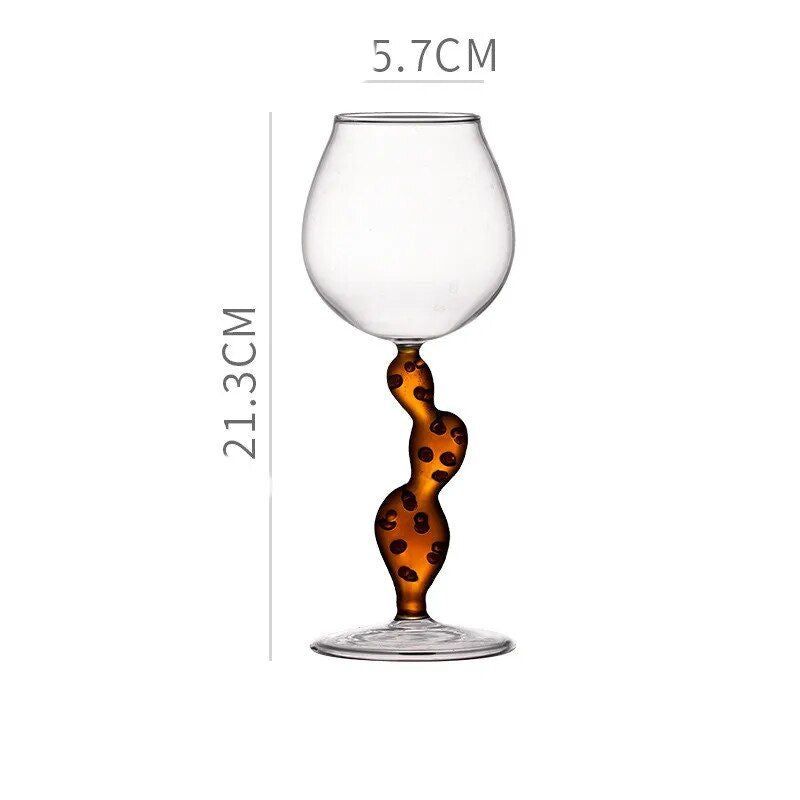 300ml Cactus-Shaped Crystal Cocktail Glass - Elegant Wine Goblet for Special Occasions