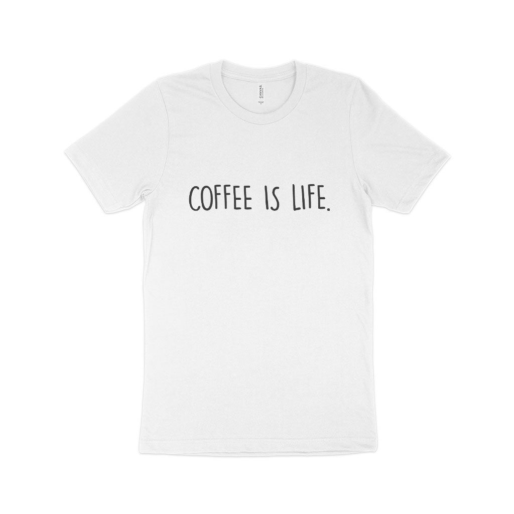 Coffee is Life Unisex Jersey T-Shirt Made in USA