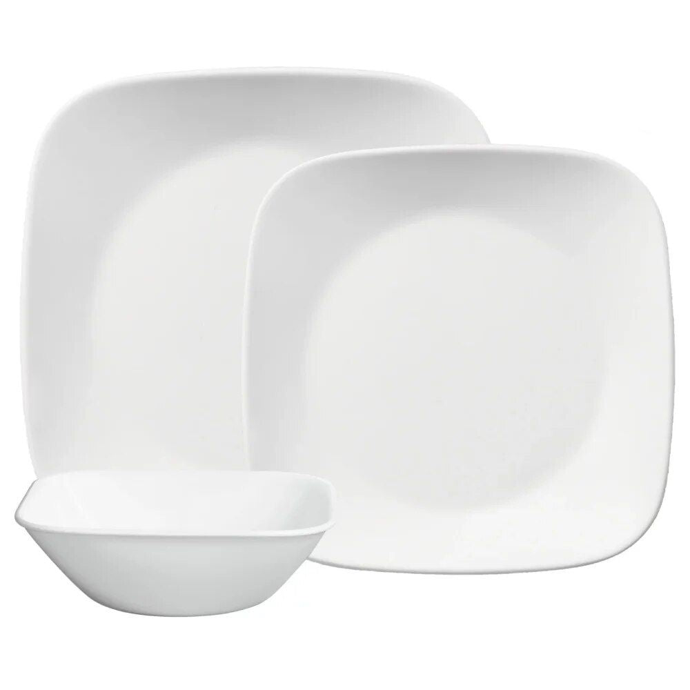 Modern Square 12-Piece Dinnerware Set