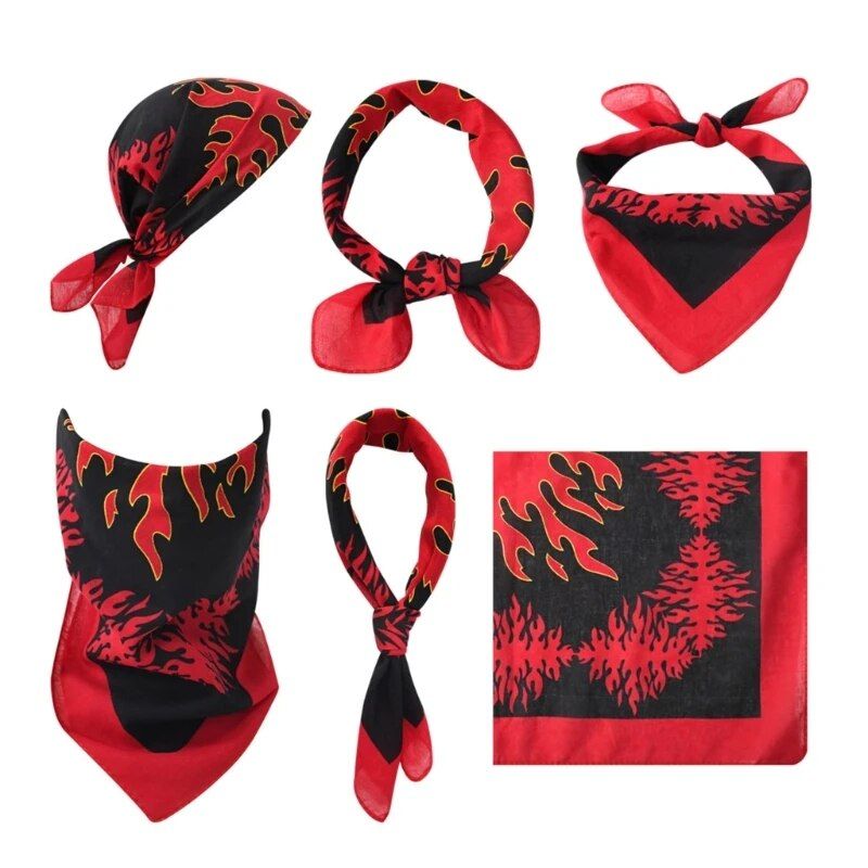 21" Unisex Flame Bandana