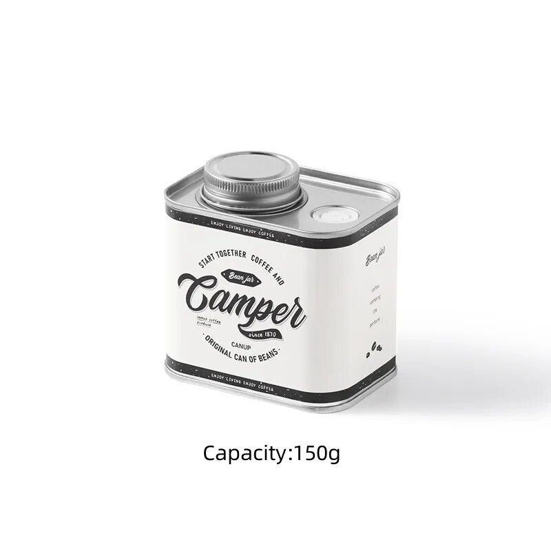 Portable Airtight Coffee Bean Storage Tin