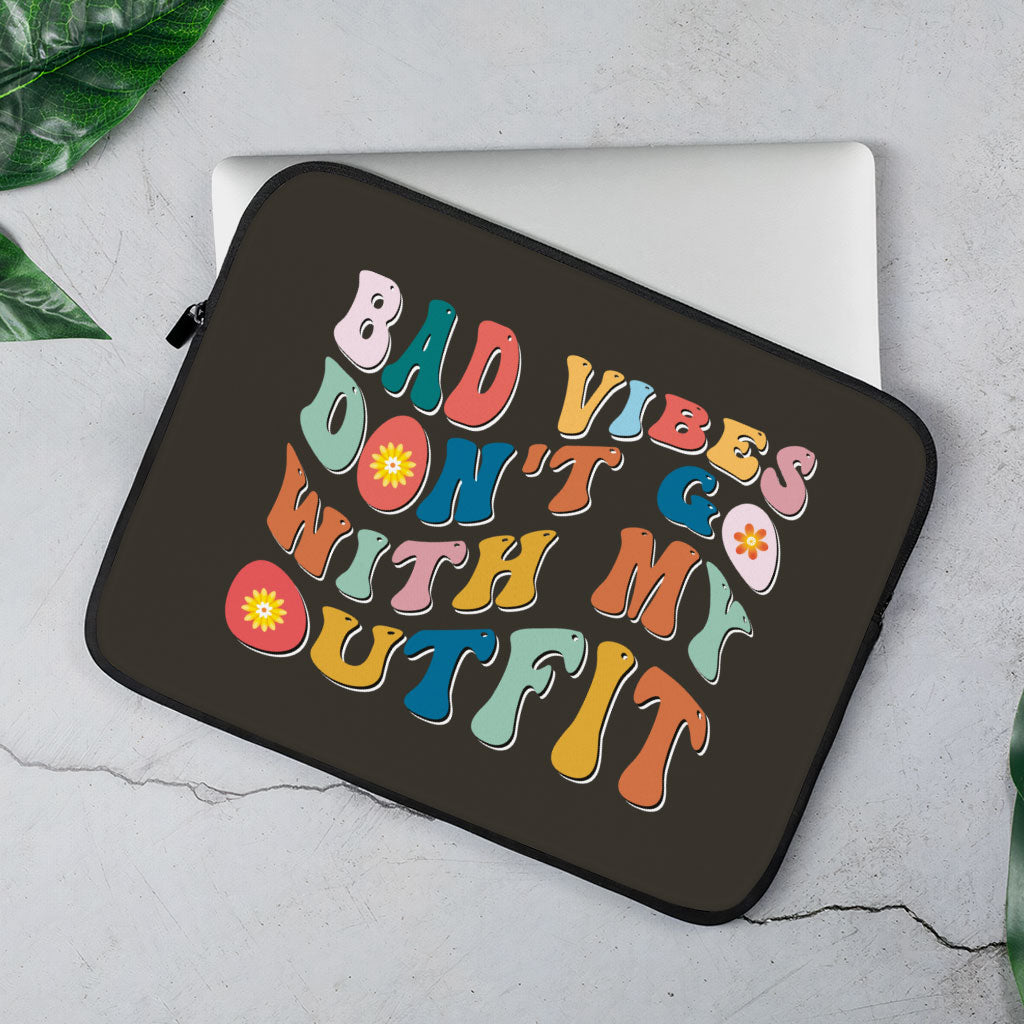 Bad Vibes MacBook Pro 14" Two-Sided Sleeve - Cool Design Laptop Sleeve - Themed MacBook Sleeve