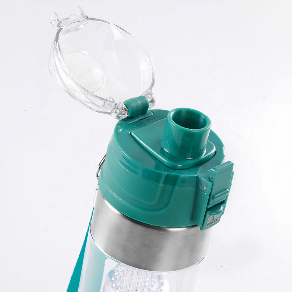 Teal Plastic Water Bottle