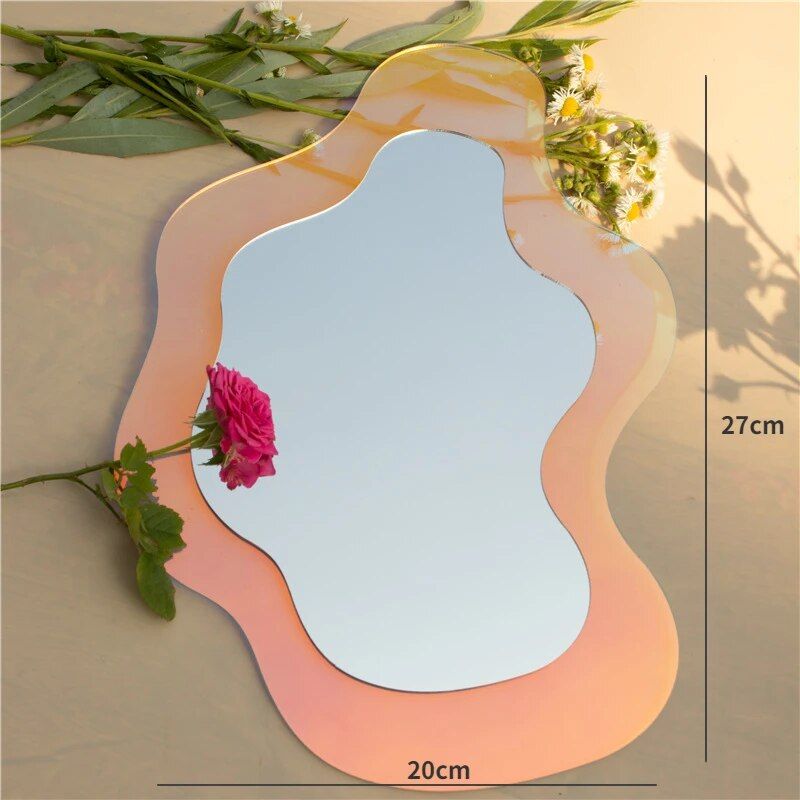 Colorful Acrylic Flower Wall Mirror