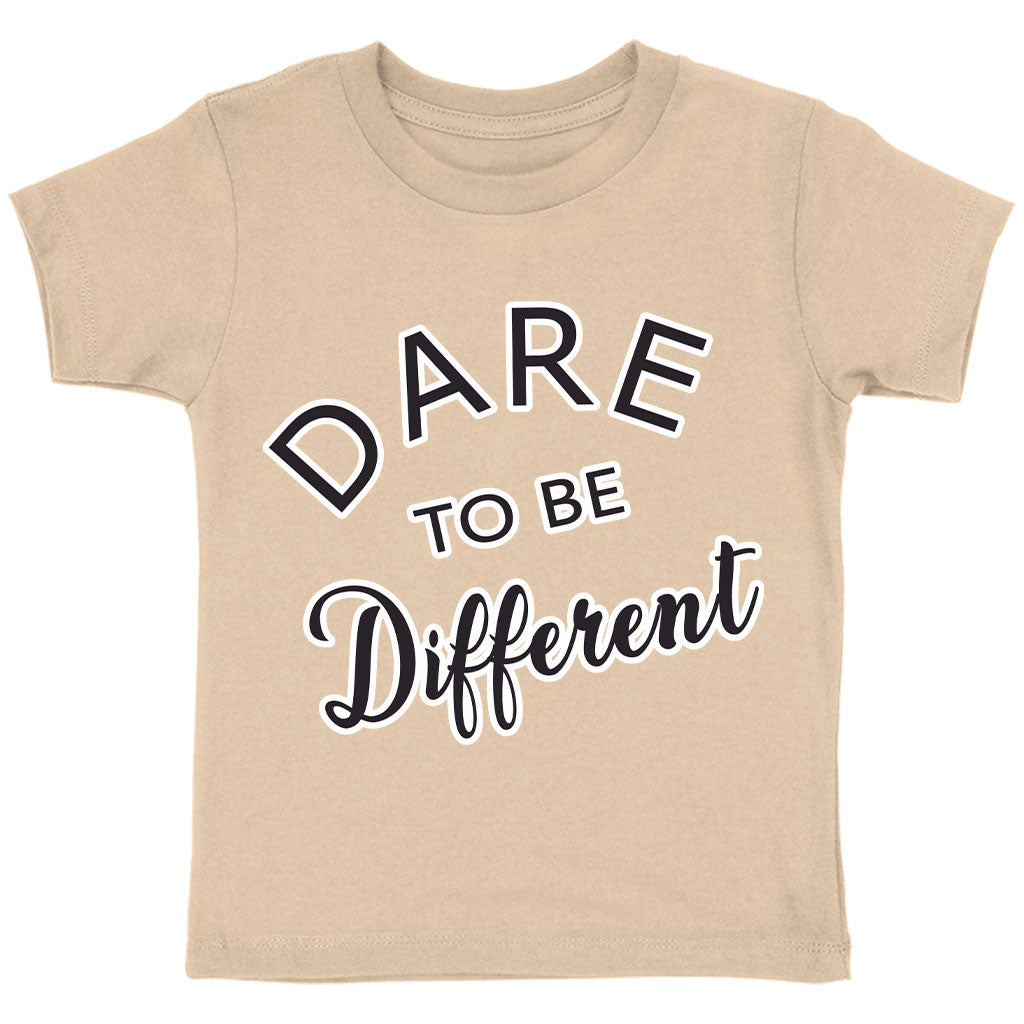 Dare to Be Different Toddler T-Shirt - Cool Kids' T-Shirt - Graphic Tee Shirt for Toddler