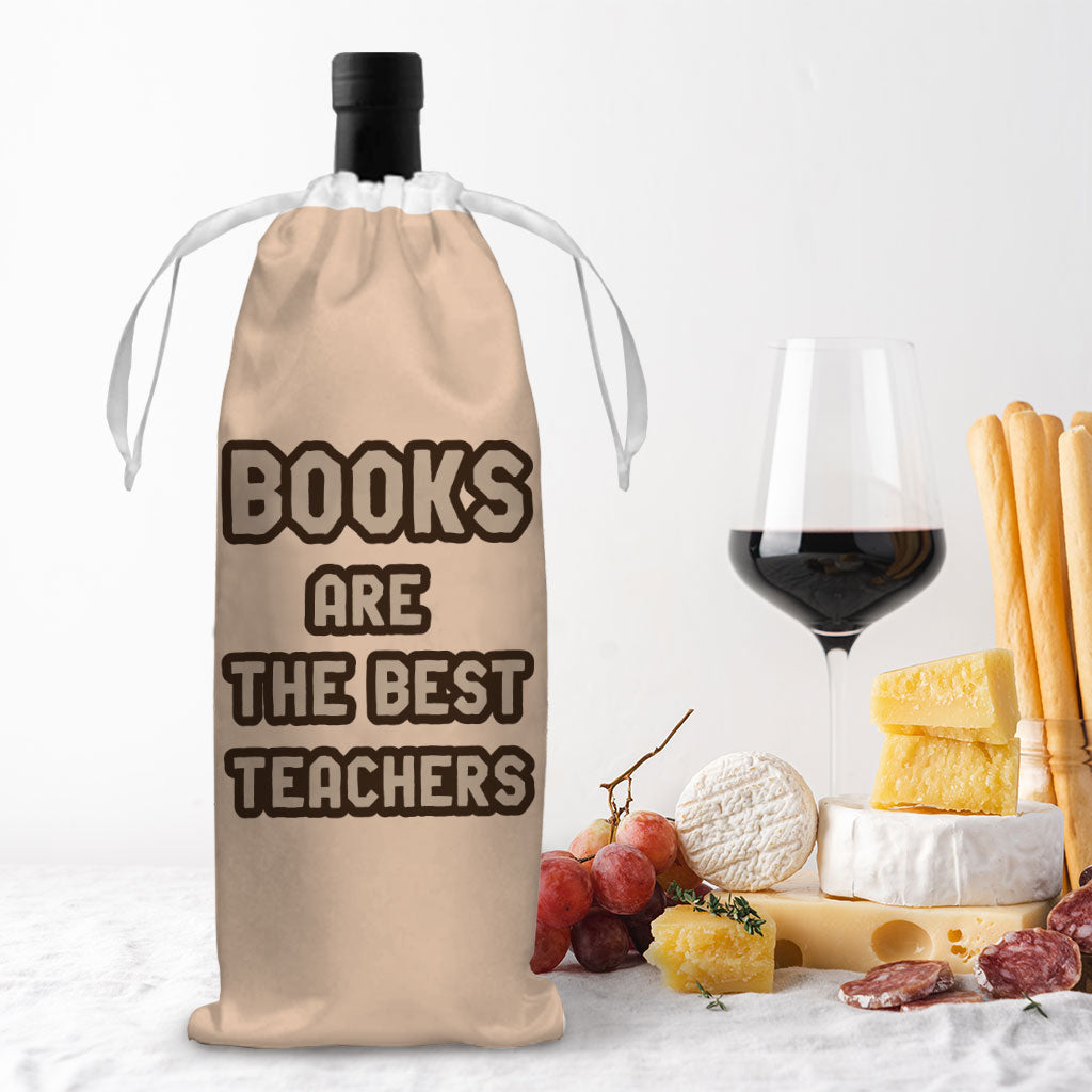 Book Themed Wine Tote Bag - Quotes Wine Tote Bag - Cool Print Wine Tote Bag