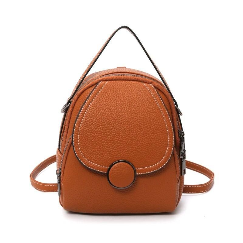 Chic Mini Leather Backpack for Women