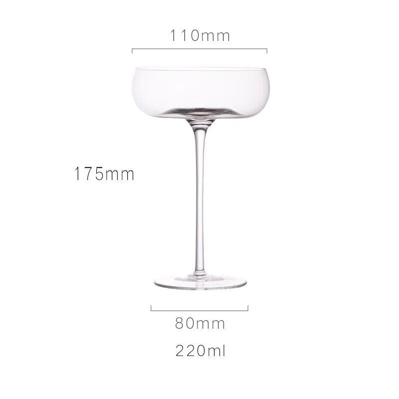 Elegant Crystal Cocktail Glasses - Multipurpose Goblets for Special Occasions