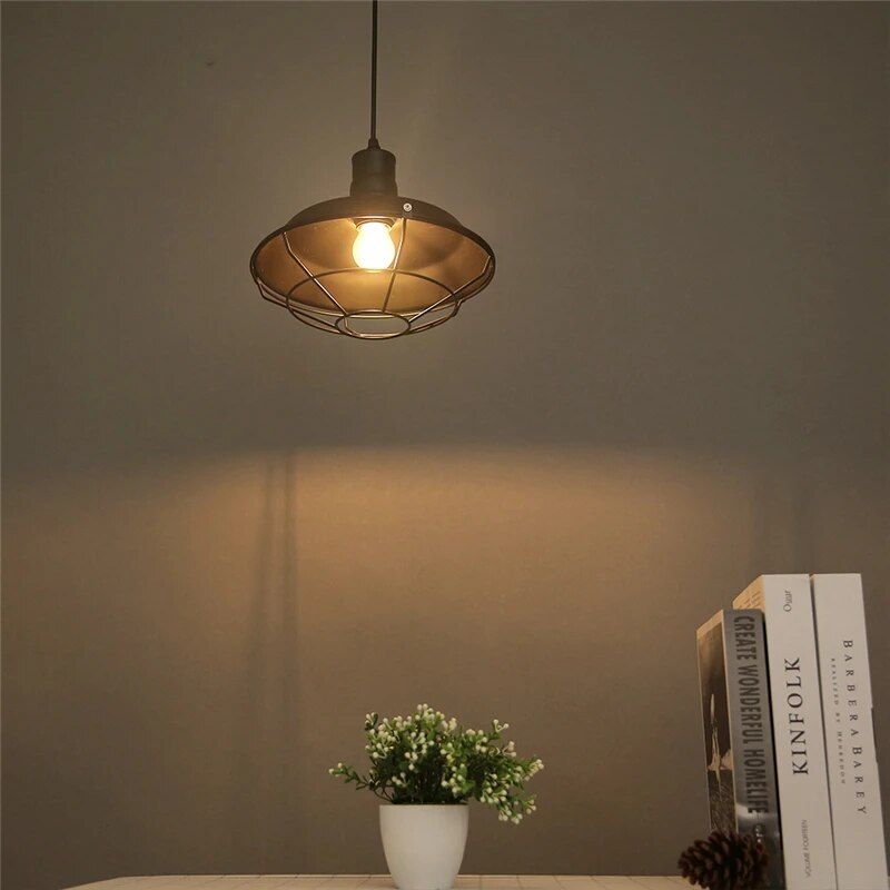 Retro Industrial Iron Pendant Light