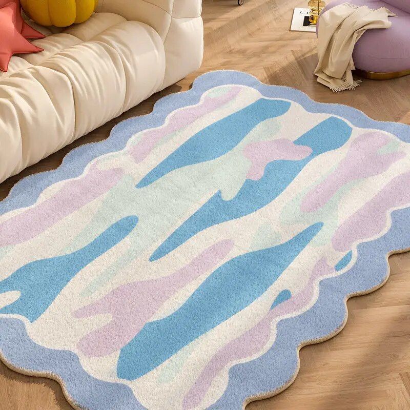 Floral Carpet for Living Room Plush Rug