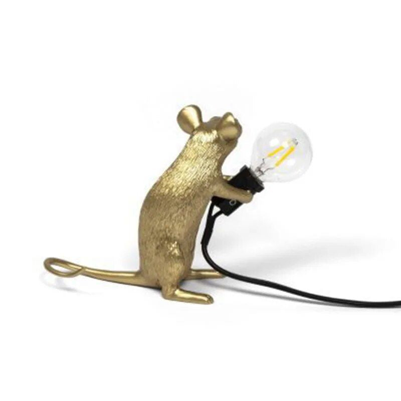 Charming Mouse-Shaped Night Lamp - Modern Tabletop Decorative Light for Home & Bedroom