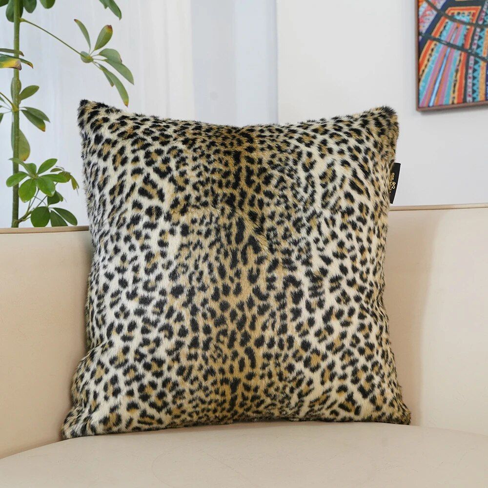 Luxury Tiger Leopard Print Cushion Cover