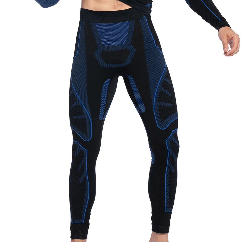 Men's Performance Ski Thermal Underwear Set: Quick Dry, Compression Sportswear