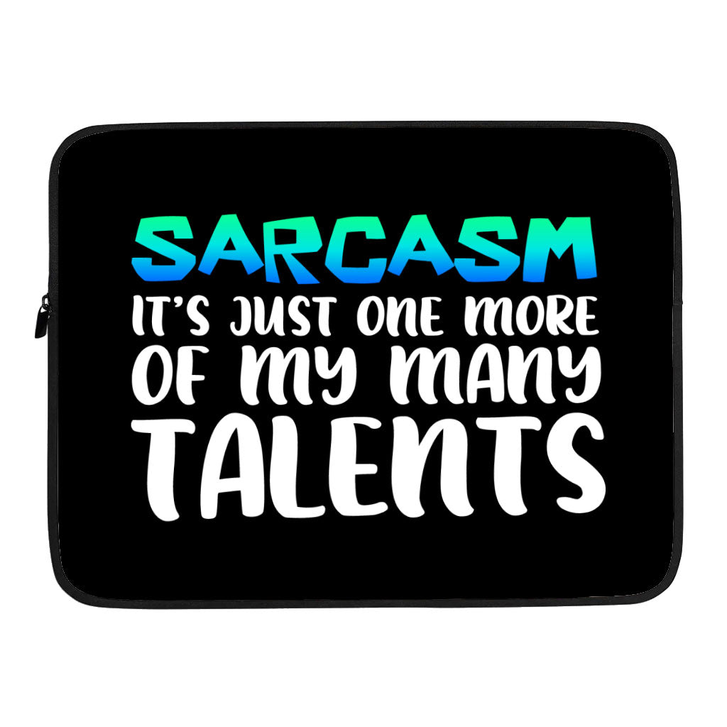 Sarcasm Dell 16" Sleeve - Funny Laptop Sleeve - Printed Laptop Sleeve with Zipper