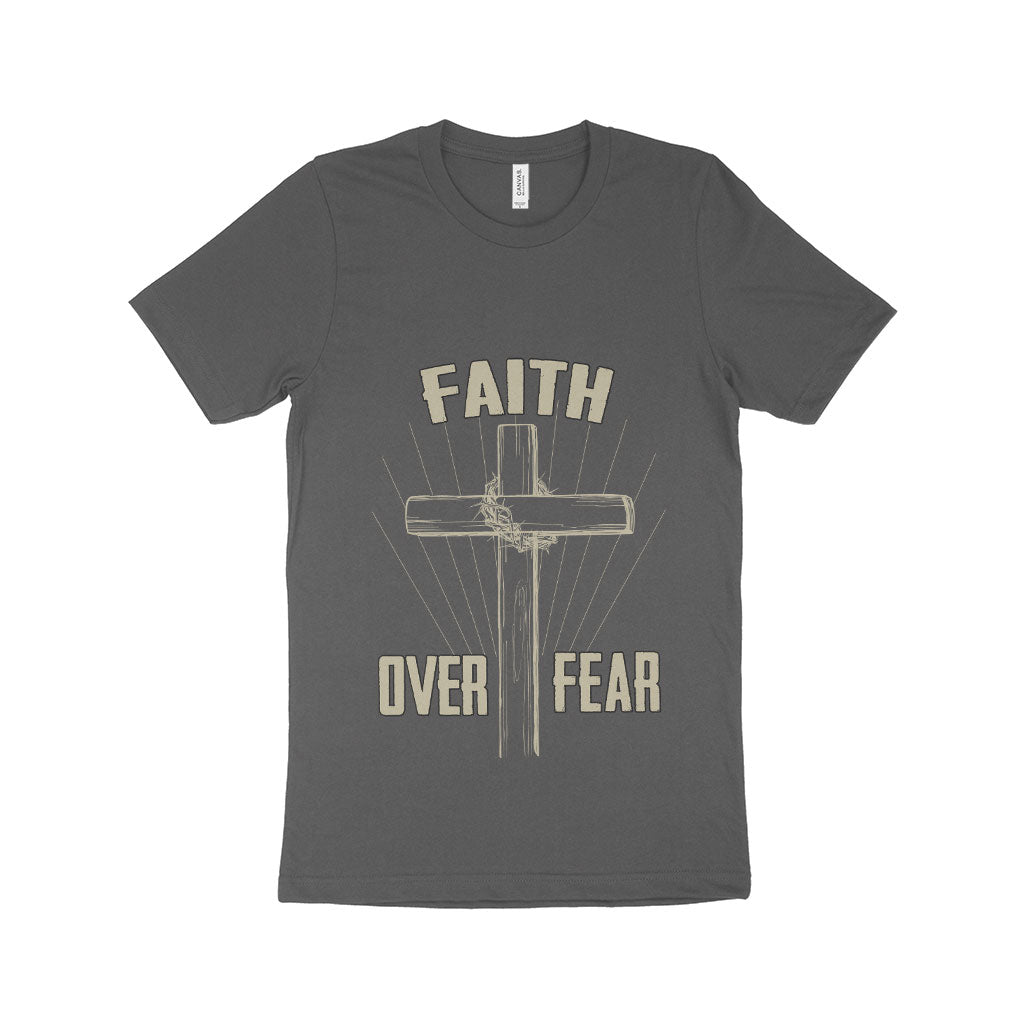 Faith Over Fear Unisex Jersey T-Shirt Made in USA