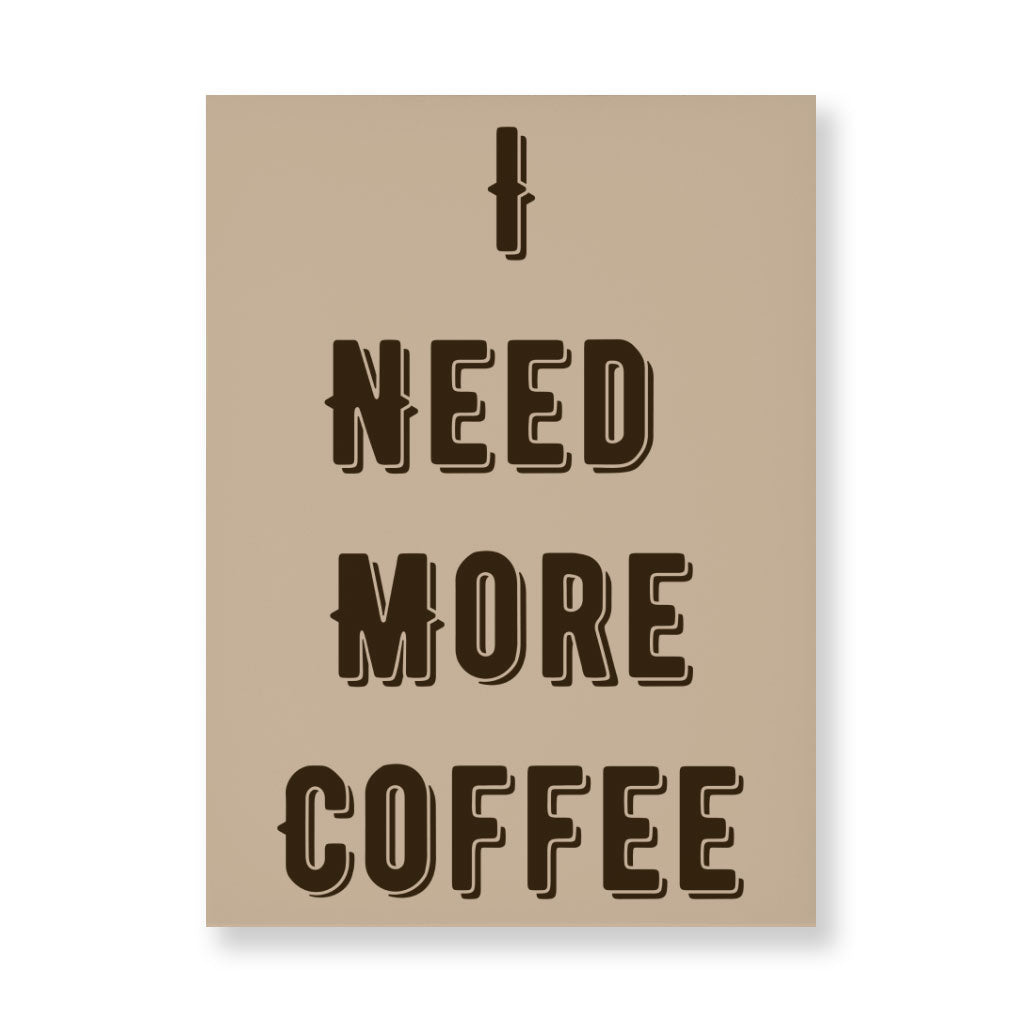 Coffee Themed Wall Picture - Cute Quote Stretched Canvas - Cool Trendy Wall Art