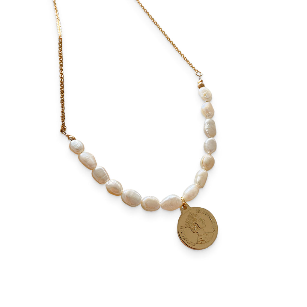 Pearl Coin Necklace