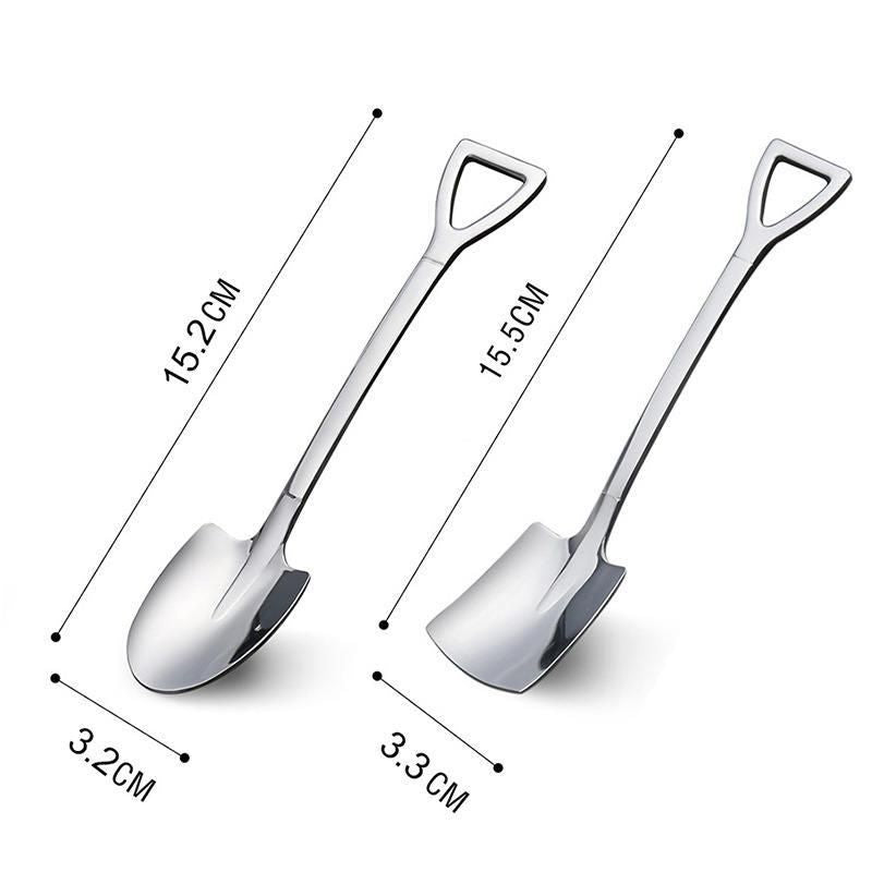 Creative Stainless Steel Shovel Spoon Set