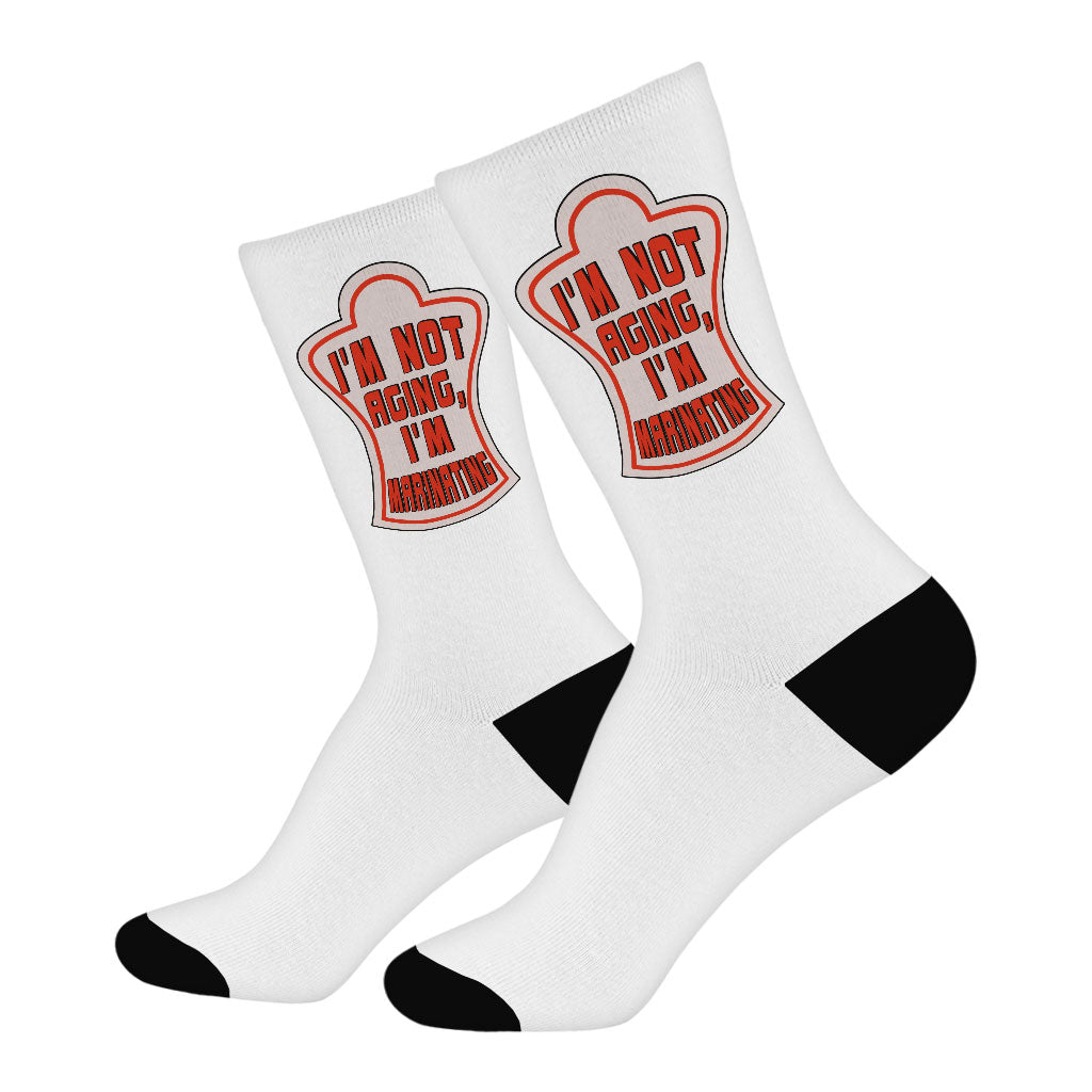 Funny Print Socks - Best Design Novelty Socks - Cool Crew Socks