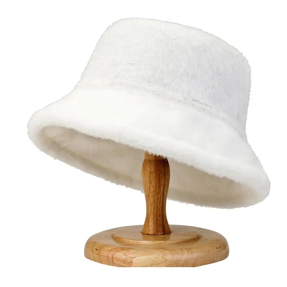 Unisex Luxury Faux Fur Bucket Hat