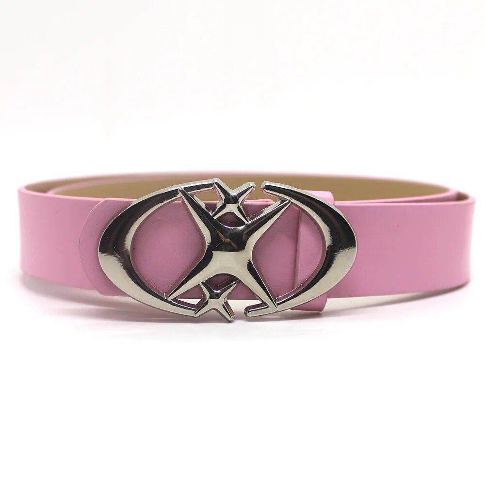 Stellar Punk Moon-Star Buckle Belt