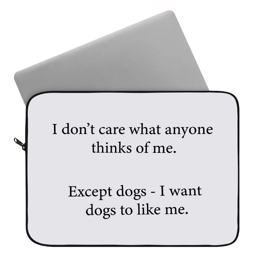 Dog Lover Dell 16" Sleeve - Printed Laptop Sleeve - Funny Laptop Sleeve with Zipper