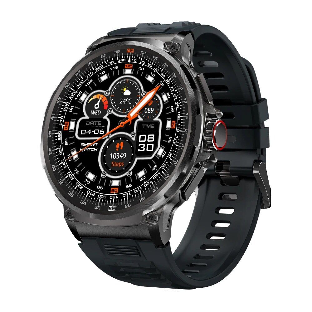 Ultra HD Display Men's Smartwatch with 1.85" Screen, 710mAh Battery, and 400+ Watch Faces for Android & iOS