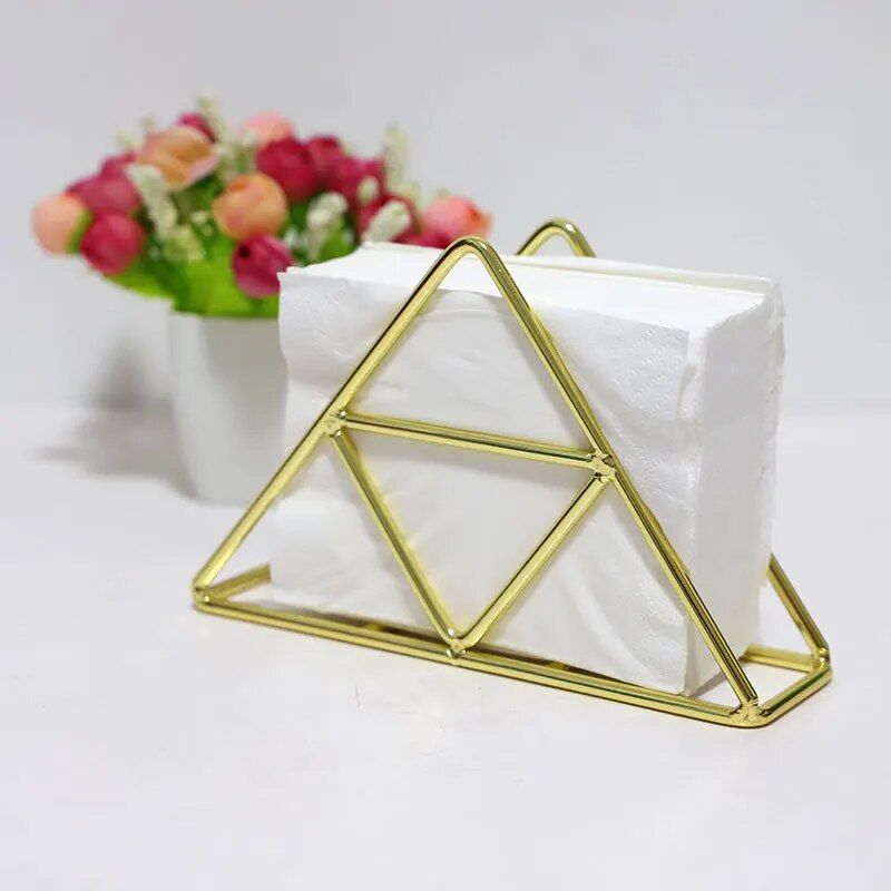 Elegant Iron Art Tissue Holder - Versatile Paper Towel Stand