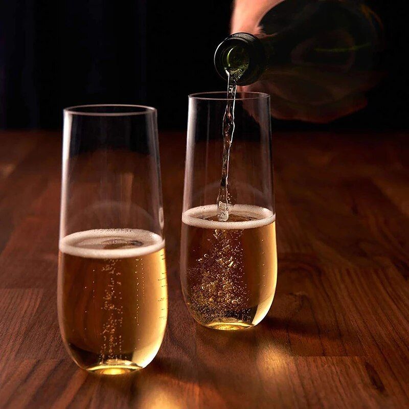 Elegant Shatterproof Champagne Glass - Reusable, Eco-Friendly Drink Cup for Parties & Events