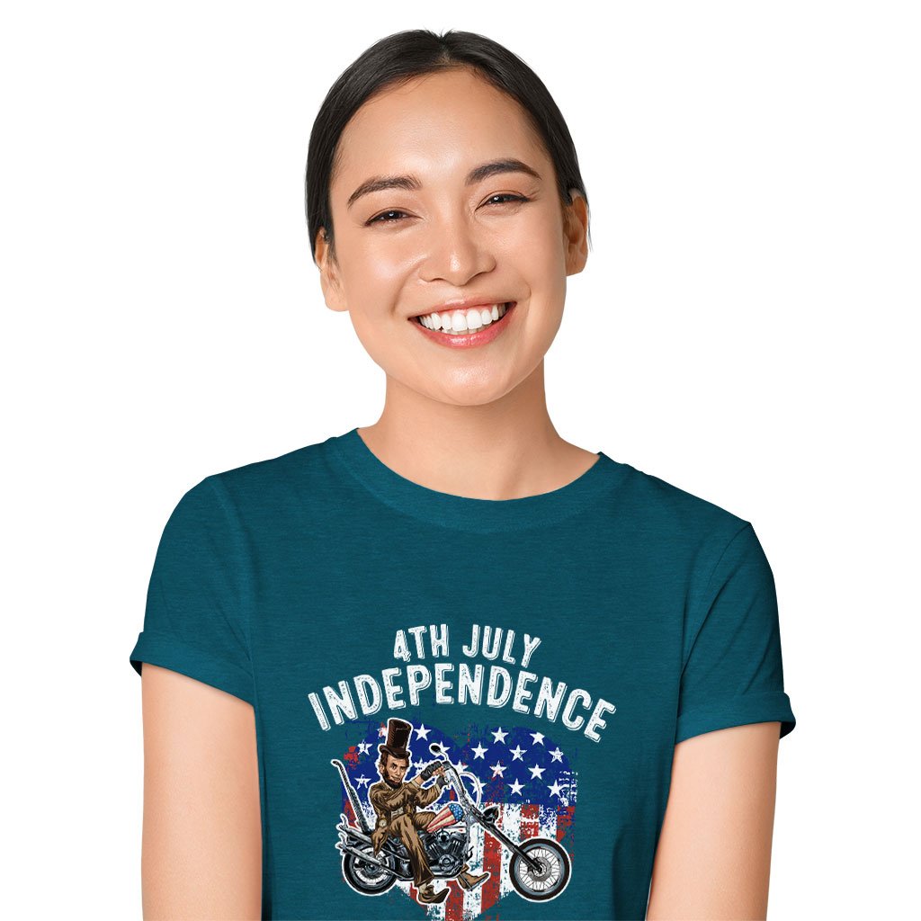 Heather Independence Day T-Shirt - Patriotic T-Shirts - Independence Day T-Shirt for Men