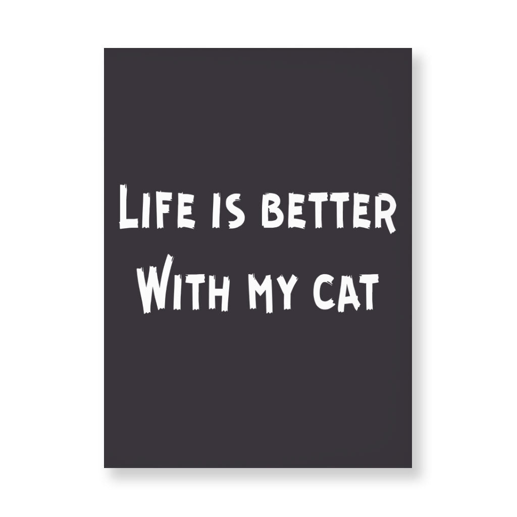 Cat Lover Wall Picture - Cat Themed Stretched Canvas - Cool Wall Art