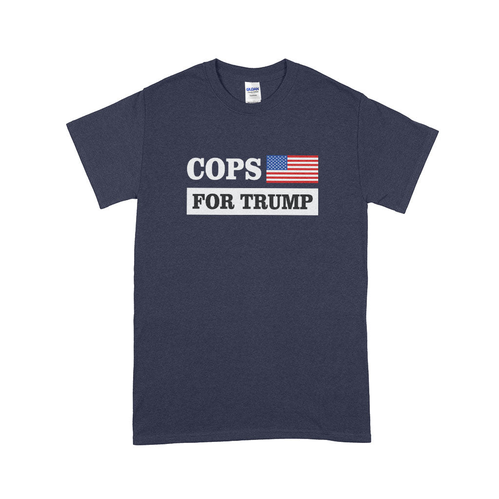 Men's Cops for Trump T-Shirt - Pro Trump T-Shirts