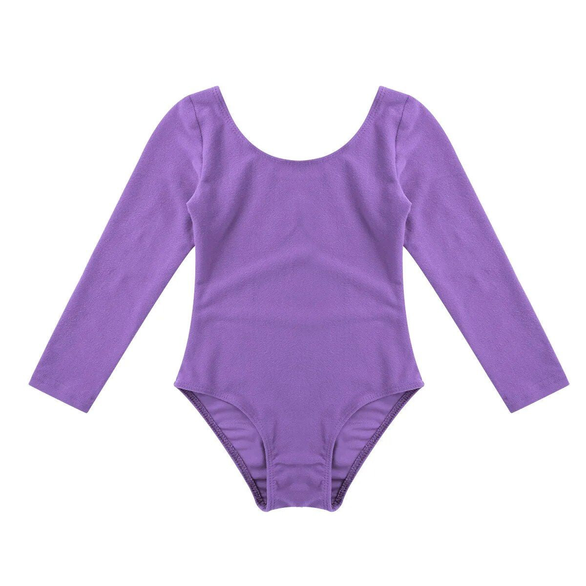 Girls Long Sleeve Ballet Leotard - Soft & Stretchy Dance Bodysuit for Gymnastics and Performance