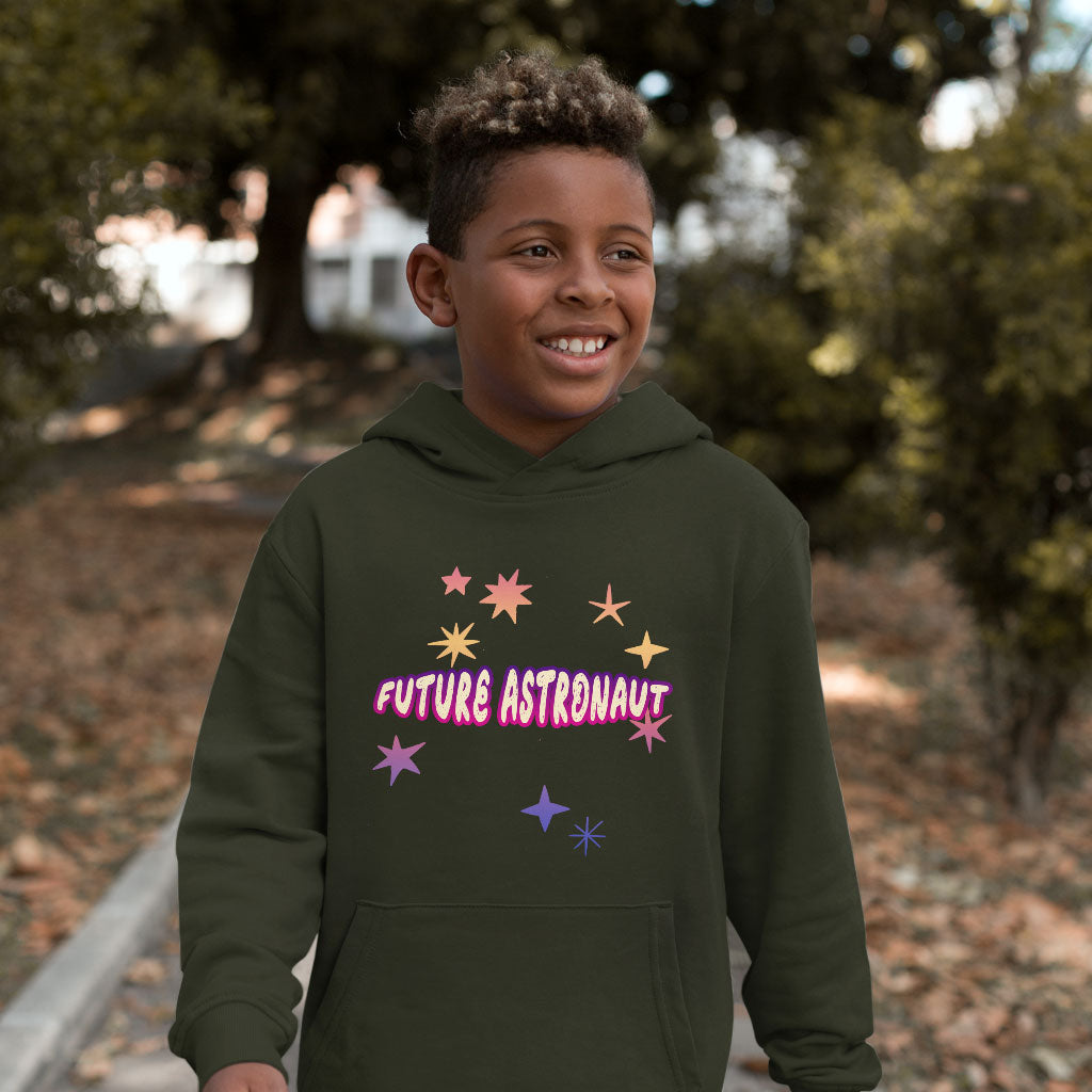 Future Astronaut Kids' Sponge Fleece Hoodie - Illustration Kids' Hoodie - Themed Hoodie for Kids