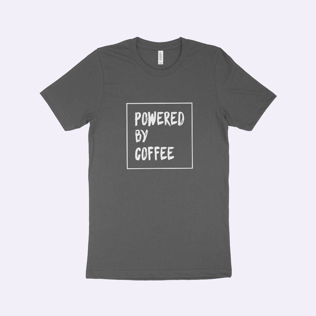 Powered by Coffee Unisex Jersey T-Shirt Made in USA