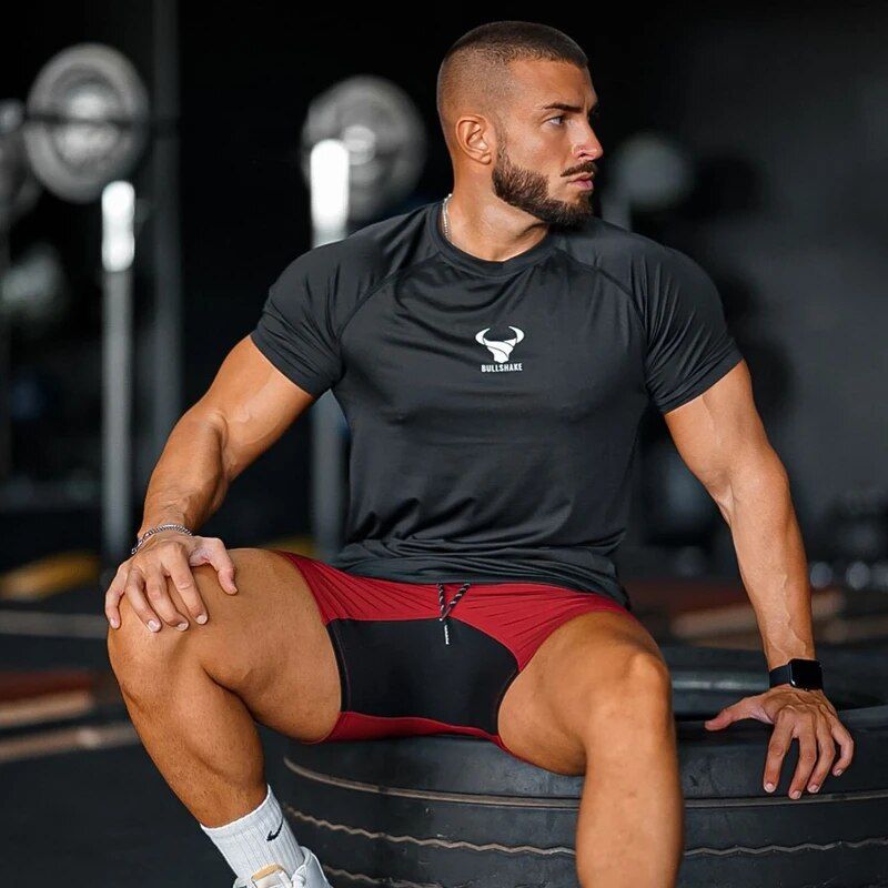 Men's Fitness & Casual T-Shirt: Short Sleeve, High Quality