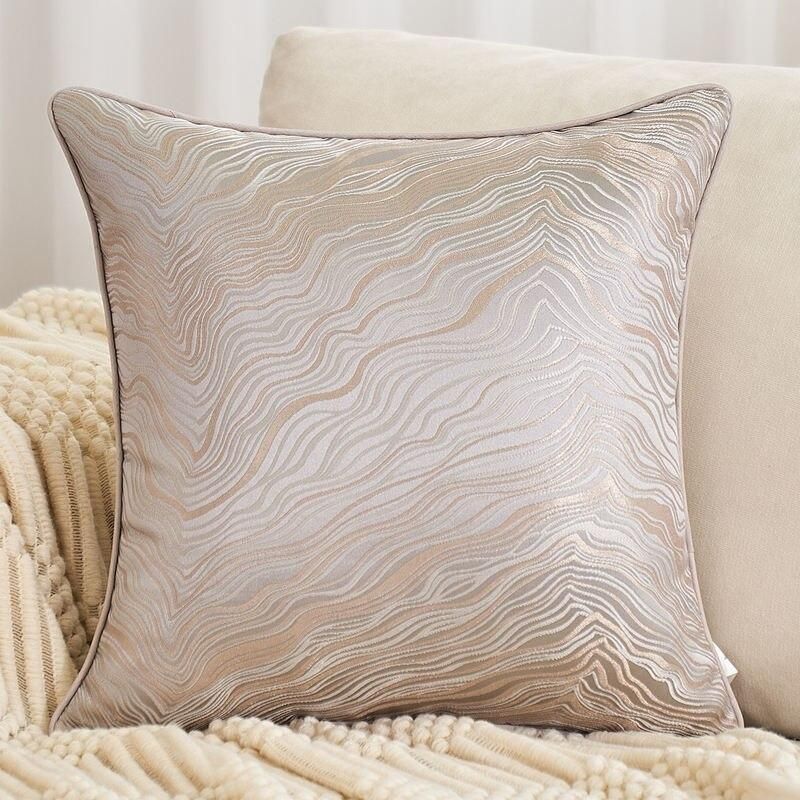 Luxury Wave Striped Cushion Cover