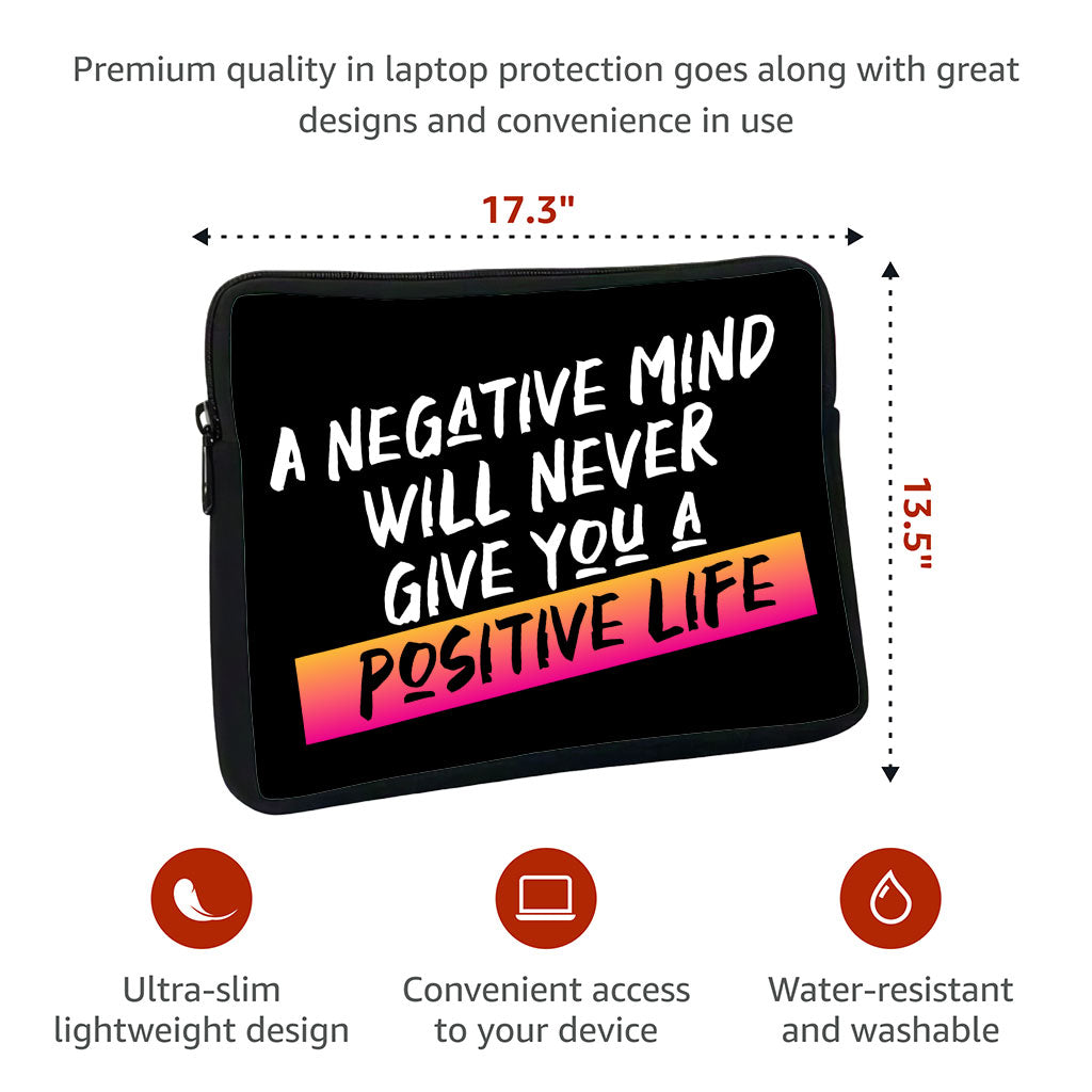 Positive Quote MacBook Pro 16" Sleeve - Trendy Laptop Sleeve - Cool MacBook Sleeve