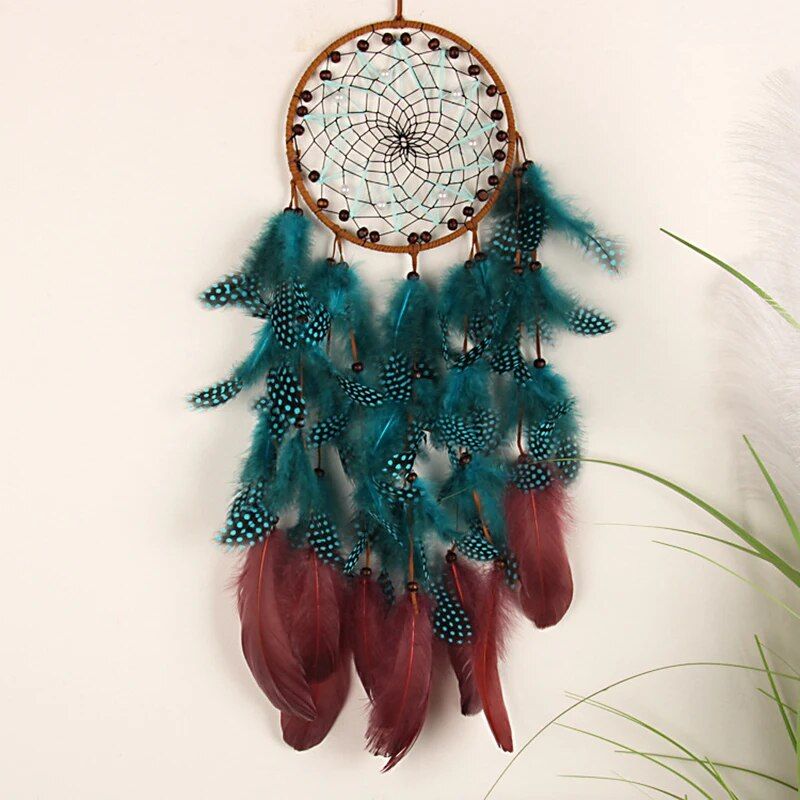 Handmade Luxury Dream Catcher - Aesthetic Wall Decor Art with Life Tree & Feathers