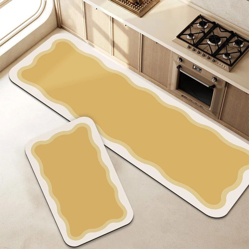 Versatile Non-Slip Crystal Velvet Kitchen and Home Mat