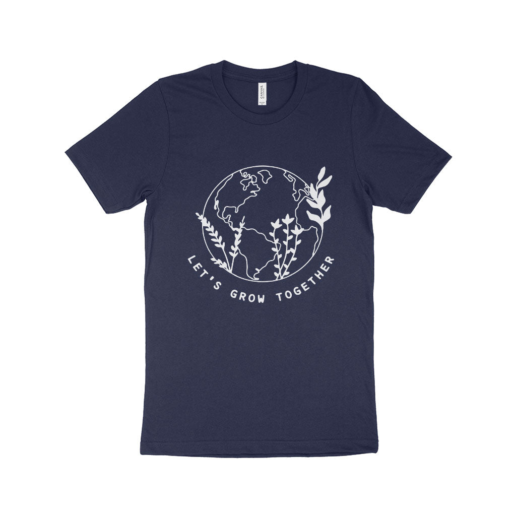 Let's Grow Together Unisex Jersey T-Shirt Made in USA