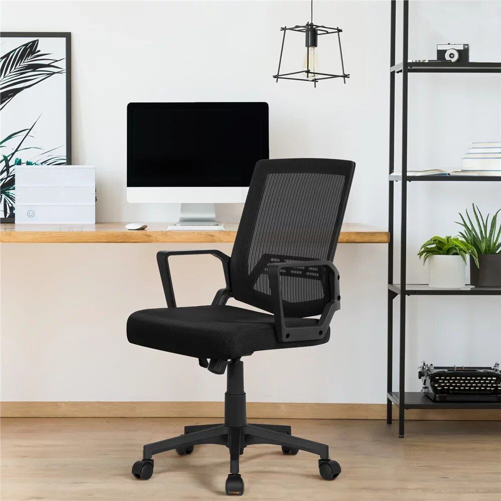 Enhance Your Workspace with Mid-Back Mesh Office Chairs - Set of 2