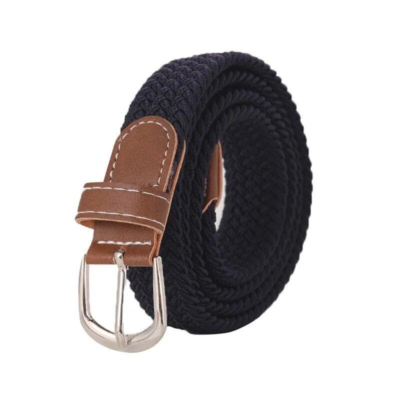 2023 Trendy Unisex Canvas Belt with Metal Alloy Pin Buckle for Casual and Formal Attire